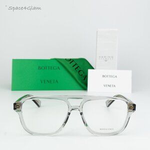 Bottega Veneta Men Eyeglasses Grey Demo Pilot BV1294O 004 BRAND NEW
